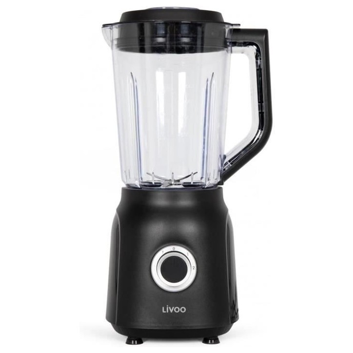 Blender - LIVOO - 1,5 L - 600 W - 22 000 tours/min - 2 vitesses - Noir