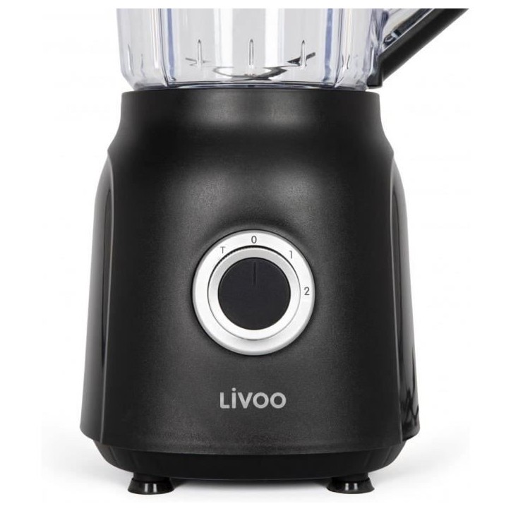 Blender - LIVOO - 1,5 L - 600 W - 22 000 tours/min - 2 vitesses - Noir