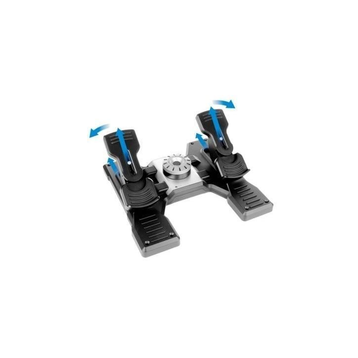 Pédalier - Filaire - Saitek by Logitech G - Pro Flight Rudder Pedals - Compatible PC - Noir Pédalier - Filaire - Saitek by Logitech G - Pro Flight Rudder Pedals - Compatible PC - Noir
