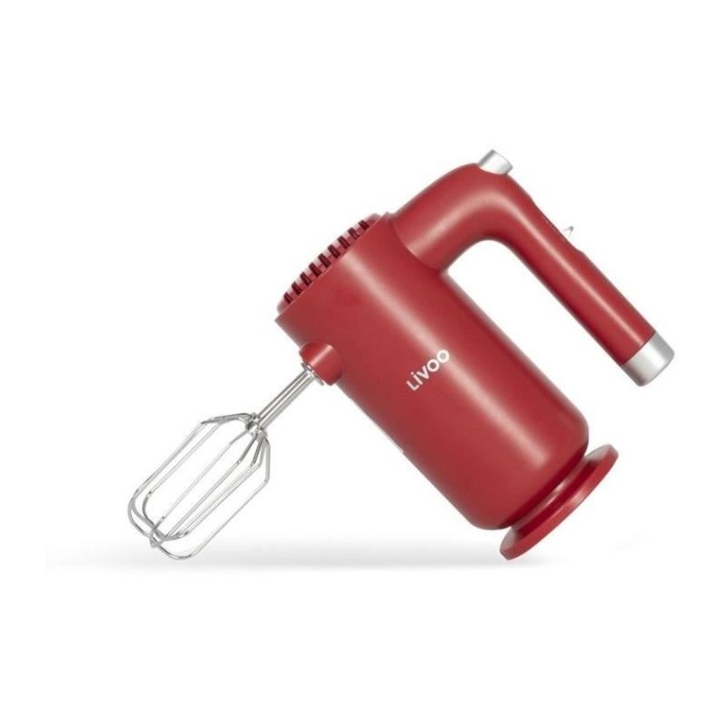 Batteur électrique - LIVOO - DOP243R - 250 w - 5 vitesses - Rouge Batteur électrique - LIVOO - DOP243R - 250 w - 5 vitesses - Rouge