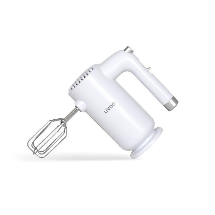 Batteur électrique - LIVOO - 250 W - 5 vitesses - Fonction turbo - Blanc Batteur électrique - LIVOO - 250 W - 5 vitesses - Fonction turbo - Blanc