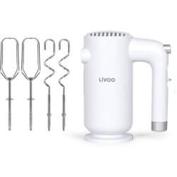 Batteur électrique - LIVOO - 250 W - 5 vitesses - Fonction turbo - Bl