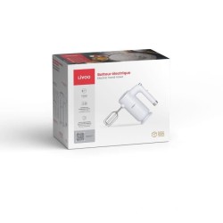 Batteur électrique - LIVOO - 250 W - 5 vitesses - Fonction turbo - Bl