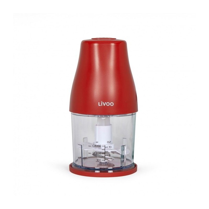 Hachoir - LIVOO - DOP244R - 400W - 1 vitesse et turbo - Bol gradué 30 Hachoir - LIVOO - DOP244R - 400W - 1 vitesse et turbo - Bol gradué 30