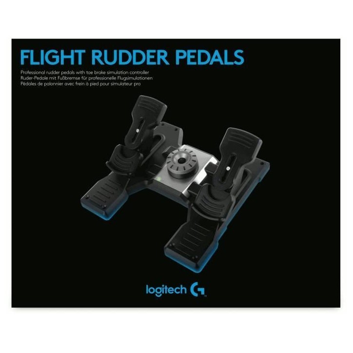 Pédalier - Filaire - Saitek by Logitech G - Pro Flight Rudder Pedals - Compatible PC - Noir Pédalier - Filaire - Saitek by Logitech G - Pro Flight Rudder Pedals - Compatible PC - Noir