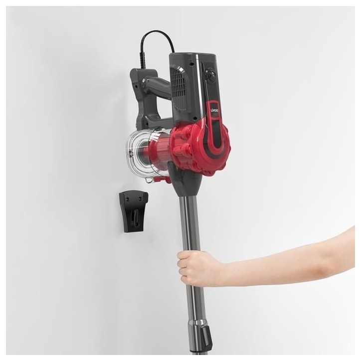 Aspirateur Balai Filaire - LIVOO DOH142 - 600 W - 12 kPa - 82 dB - Cyclonique - 0,55 L - Rouge Aspirateur Balai Filaire - LIVOO DOH142 - 600 W - 12 kPa - 82 dB - Cyclonique - 0,55 L - Rouge