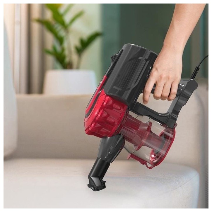 Aspirateur Balai Filaire - LIVOO DOH142 - 600 W - 12 kPa - 82 dB - Cyclonique - 0,55 L - Rouge Aspirateur Balai Filaire - LIVOO DOH142 - 600 W - 12 kPa - 82 dB - Cyclonique - 0,55 L - Rouge