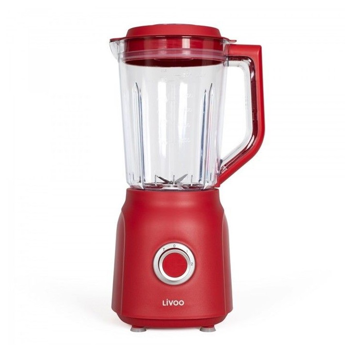 Blender - LIVOO - DOP242R - Rouge chili et tranparent Blender - LIVOO - DOP242R - Rouge chili et tranparent