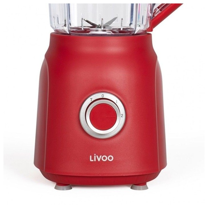 Blender - LIVOO - DOP242R - Rouge chili et tranparent Blender - LIVOO - DOP242R - Rouge chili et tranparent