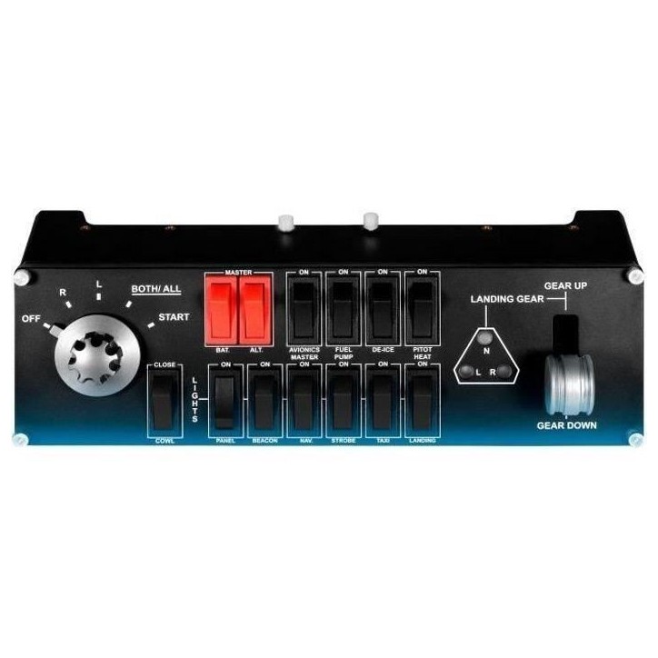 Panneau de commutation - Filaire - Saitek by Logitech G - Pro Flight switch panel - Compatible PC - Noir