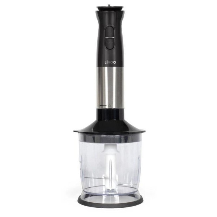 Set mixeur plongeant - LIVOO - DOP246 - 800 W - 12 vitesses - Noir Set mixeur plongeant - LIVOO - DOP246 - 800 W - 12 vitesses - Noir