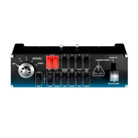 Panneau de commutation - Filaire - Saitek by Logitech G - Pro Flight switch panel - Compatible PC - Noir