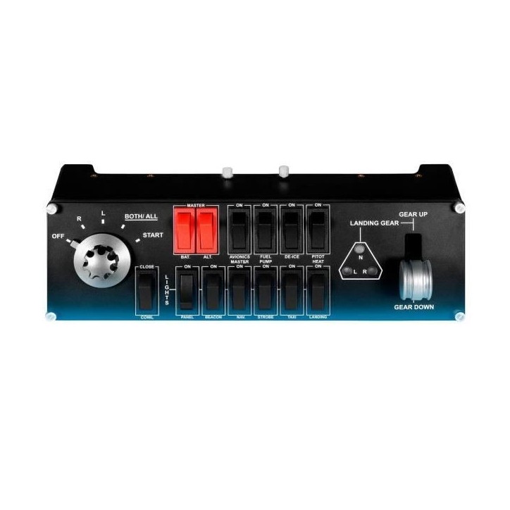 Panneau de commutation - Filaire - Saitek by Logitech G - Pro Flight switch panel - Compatible PC - Noir