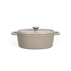 Cocotte ovale - LIVOO - MEP129G - 4,5 L - Fonte émaillée - Couvercle