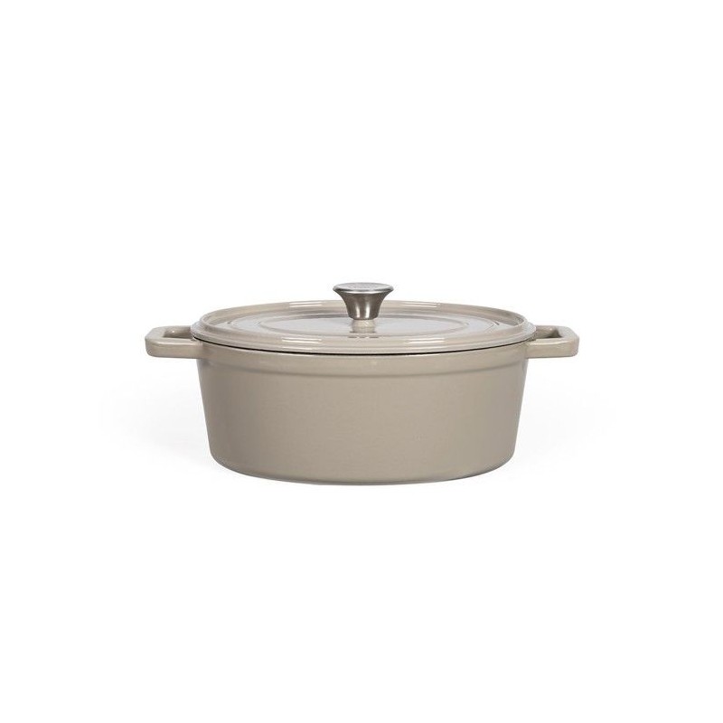 Cocotte ovale - LIVOO - MEP129G - 4,5 L - Fonte émaillée - Couvercle Cocotte ovale - LIVOO - MEP129G - 4,5 L - Fonte émaillée - Couvercle