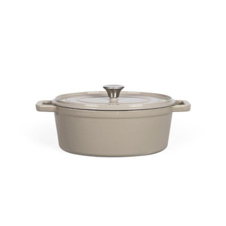 Cocotte ovale - LIVOO - MEP129G - 4,5 L - Fonte émaillée - Couvercle