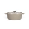 Cocotte ovale - LIVOO - MEP129G - 4,5 L - Fonte émaillée - Couvercle