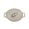 Cocotte ovale - LIVOO - MEP129G - 4,5 L - Fonte émaillée - Couvercle