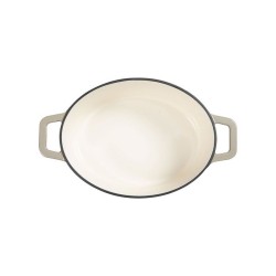 Cocotte ovale - LIVOO - MEP129G - 4,5 L - Fonte émaillée - Couvercle