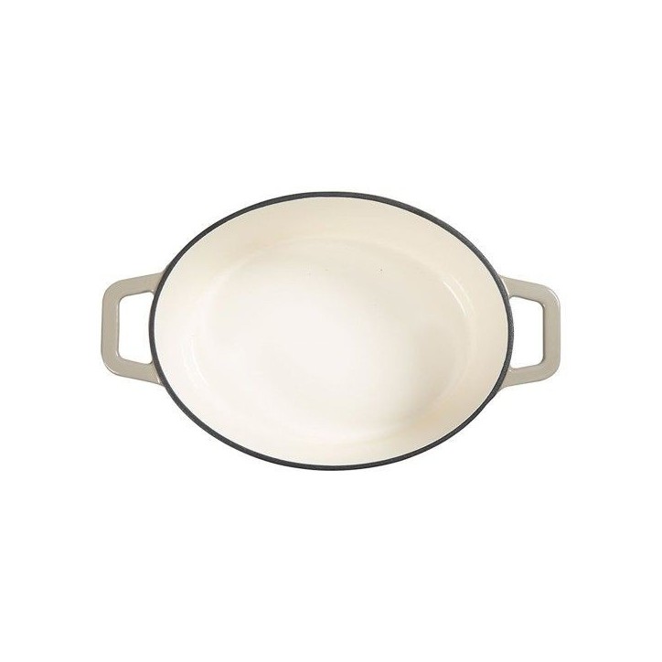 Cocotte ovale - LIVOO - MEP129G - 4,5 L - Fonte émaillée - Couvercle avec picots - Tous feux - 29 x 22 cm Cocotte ovale - LIVOO - MEP129G - 4,5 L - Fonte émaillée - Couvercle avec picots - Tous feux - 29 x 22 cm