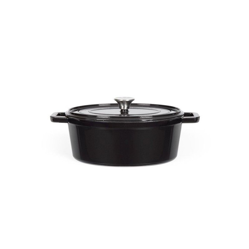 Cocotte ovale - LIVOO - MEP129N - 4,5 L - Fonte émaillée - Couvercle Cocotte ovale - LIVOO - MEP129N - 4,5 L - Fonte émaillée - Couvercle