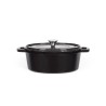 Cocotte ovale - LIVOO - MEP129N - 4,5 L - Fonte émaillée - Couvercle