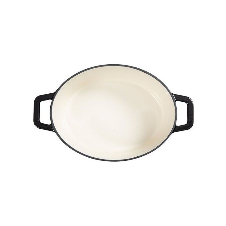 Cocotte ovale - LIVOO - MEP129N - 4,5 L - Fonte émaillée - Couvercle avec picots - Tous feux - 29 x 22 cm Cocotte ovale - LIVOO - MEP129N - 4,5 L - Fonte émaillée - Couvercle avec picots - Tous feux - 29 x 22 cm