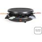 Appareil a raclette 6 personnes - LIVOO - DOC207P - 800W - 6 personnes - Porte grill amovible - 6 spatules et 6 caquelons
