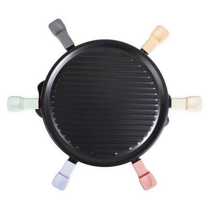 Appareil a raclette 6 personnes - LIVOO - DOC207P - 800W - 6 personnes - Porte grill amovible - 6 spatules et 6 caquelons Appareil a raclette 6 personnes - LIVOO - DOC207P - 800W - 6 personnes - Porte grill amovible - 6 spatules et 6 caquelons