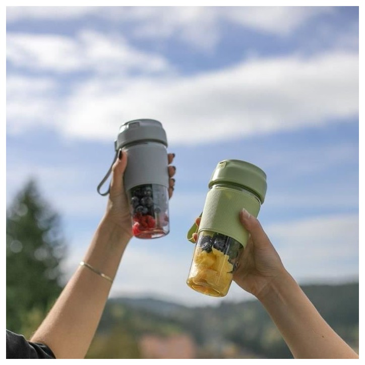 Blender portable - LIVOO - DOP248M - Vert matcha et transparent Blender portable - LIVOO - DOP248M - Vert matcha et transparent