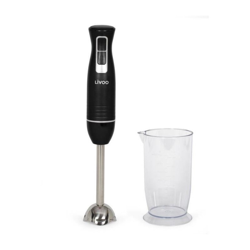 Mixeur plongeant avec bol - LIVOO - DOP245N - 400 W - 2 vitesses - Noi Mixeur plongeant avec bol - LIVOO - DOP245N - 400 W - 2 vitesses - Noi