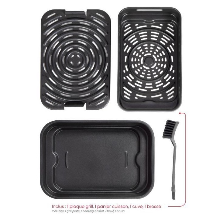 Friteuse sans huile et grill - LIVOO - Livoo x Marmiton - DOC305 - 6 L - 1500-1700 W - 2 en 1 - 8 programmes - 4 réglages de ch Friteuse sans huile et grill - LIVOO - Livoo x Marmiton - DOC305 - 6 L - 1500-1700 W - 2 en 1 - 8 programmes - 4 réglages de ch