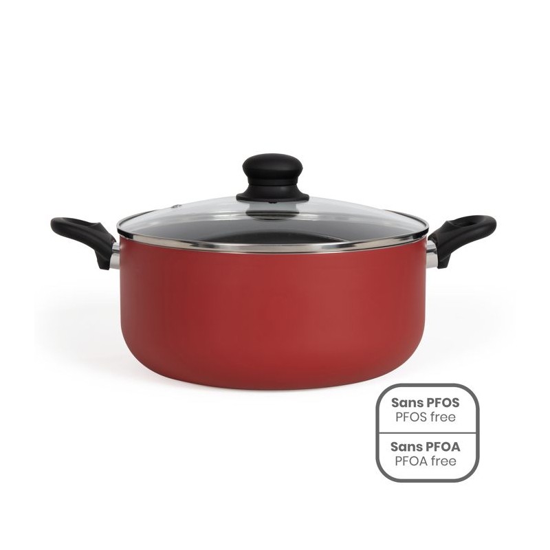 Faitout 28 cm - Livoo - MEP151R - Rouge Faitout 28 cm - Livoo - MEP151R - Rouge