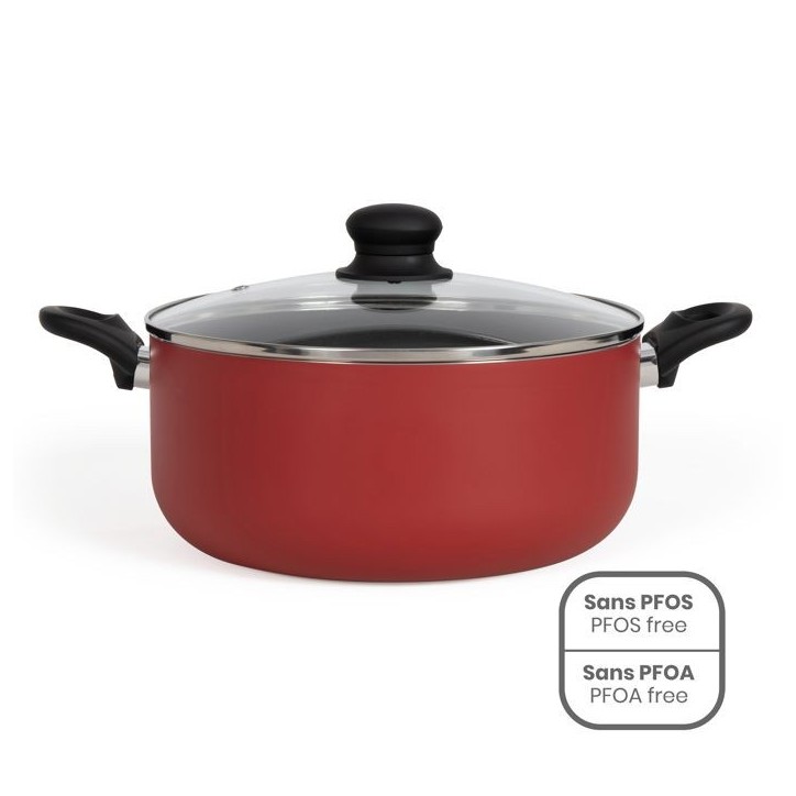 Faitout 28 cm - Livoo - MEP151R - Rouge Faitout 28 cm - Livoo - MEP151R - Rouge