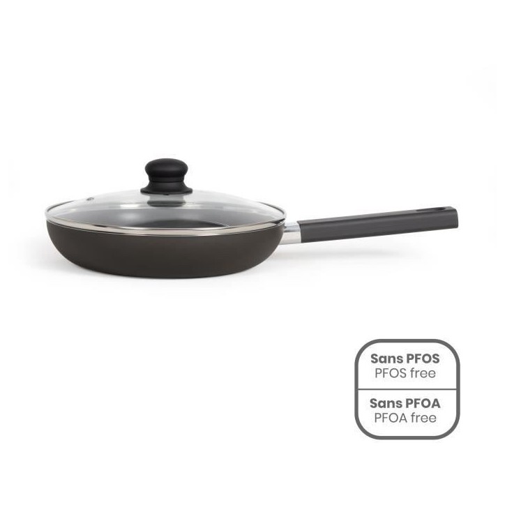 Faitout - LIVOO - MEP150R - 24 cm - Antiadhésif sans PFOA ni PFOS - Poignées silicone - Tous feux dont induction Faitout - LIVOO - MEP150R - 24 cm - Antiadhésif sans PFOA ni PFOS - Poignées silicone - Tous feux dont induction