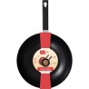 Wok - LIVOO - MEP156R - 32 cm - Antiadhésif sans PFOA ni PFOS - Manch