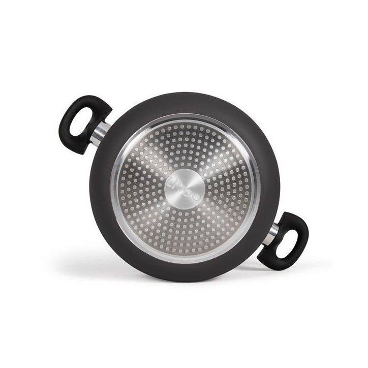 Faitout - LIVOO - MEP150R - 24 cm - Antiadhésif sans PFOA ni PFOS - Poignées silicone - Tous feux dont induction Faitout - LIVOO - MEP150R - 24 cm - Antiadhésif sans PFOA ni PFOS - Poignées silicone - Tous feux dont induction