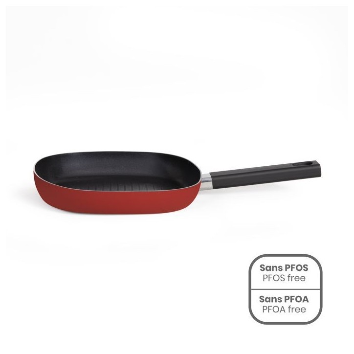 Grillette - Livoo - MEP152 - Aluminium - Antiadhésif - 24 cm Grillette - Livoo - MEP152 - Aluminium - Antiadhésif - 24 cm