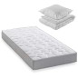 Pack matelas 90x190 cm + couette + oreiller - 330 Ressorts ensachés - 5 zones de confort - 19 cm - Ferme - DEKO DREAM Springmax Pack matelas 90x190 cm + couette + oreiller - 330 Ressorts ensachés - 5 zones de confort - 19 cm - Ferme - DEKO DREAM Springmax
