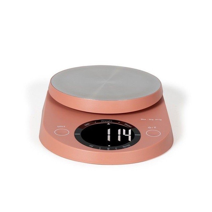 Balance de cuisine électronique - LIVOO - DOM493T - Max. 5 kg - 4 unités de mesure - Touches sensitives - Ecran LCD rétroécl