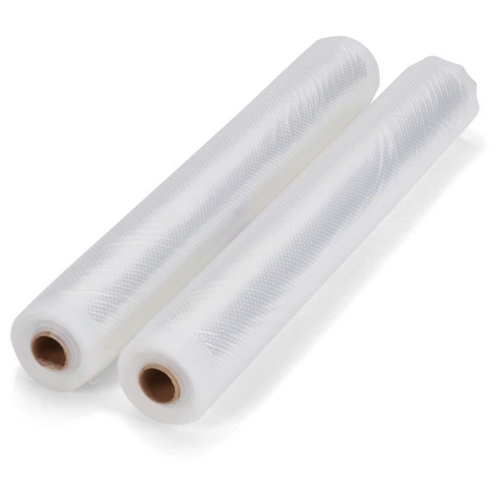 Set de 2 rouleaux universels pour mise sous vide - LIVOO - DOM505 - 2 rouleaux - 28 cm x 3 m - Compatibles machines universelles Set de 2 rouleaux universels pour mise sous vide - LIVOO - DOM505 - 2 rouleaux - 28 cm x 3 m - Compatibles machines universelles