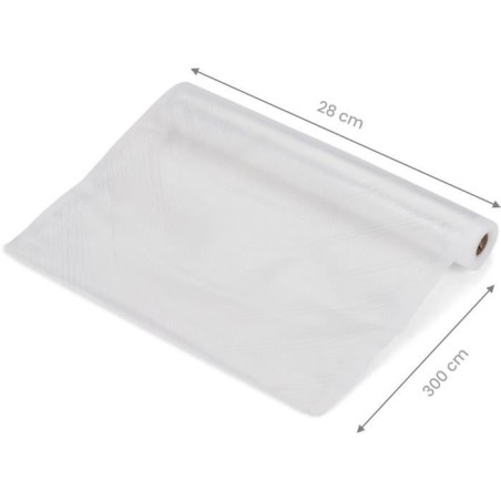 Set de 2 rouleaux universels pour mise sous vide - LIVOO - DOM505 - 2 rouleaux - 28 cm x 3 m - Compatibles machines universelles