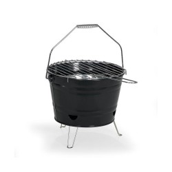 Barbecue a charbon portable - LIVOO - DOC327N - ø27 cm - Grille en ac