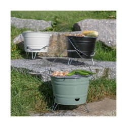 Barbecue a charbon portable - LIVOO - DOC327N - ø27 cm - Grille en ac