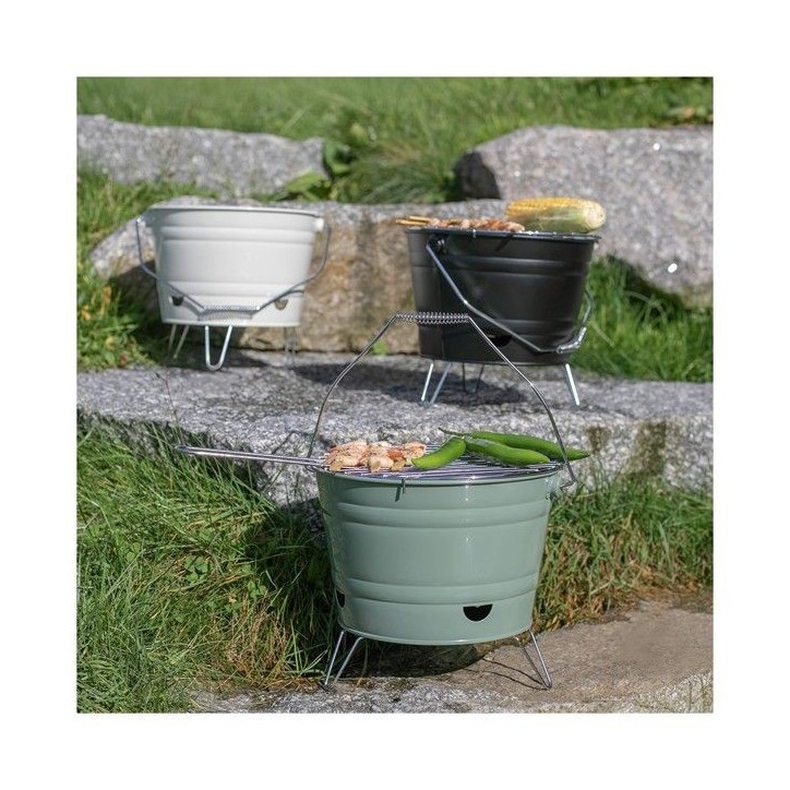 Barbecue a charbon portable - LIVOO - DOC327N - ø27 cm - Grille en acier chromé - Hauteur 24 cm - Pieds pliables - Poignées Barbecue a charbon portable - LIVOO - DOC327N - ø27 cm - Grille en acier chromé - Hauteur 24 cm - Pieds pliables - Poignées