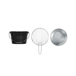 Barbecue a charbon portable - LIVOO - DOC327N - ø27 cm - Grille en ac