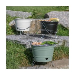 Barbecue a charbon portable - LIVOO - DOC327V - ø27 cm - Grille en ac