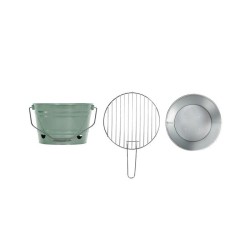 Barbecue a charbon portable - LIVOO - DOC327V - ø27 cm - Grille en ac
