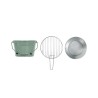 Barbecue a charbon portable - LIVOO - DOC327V - ø27 cm - Grille en ac