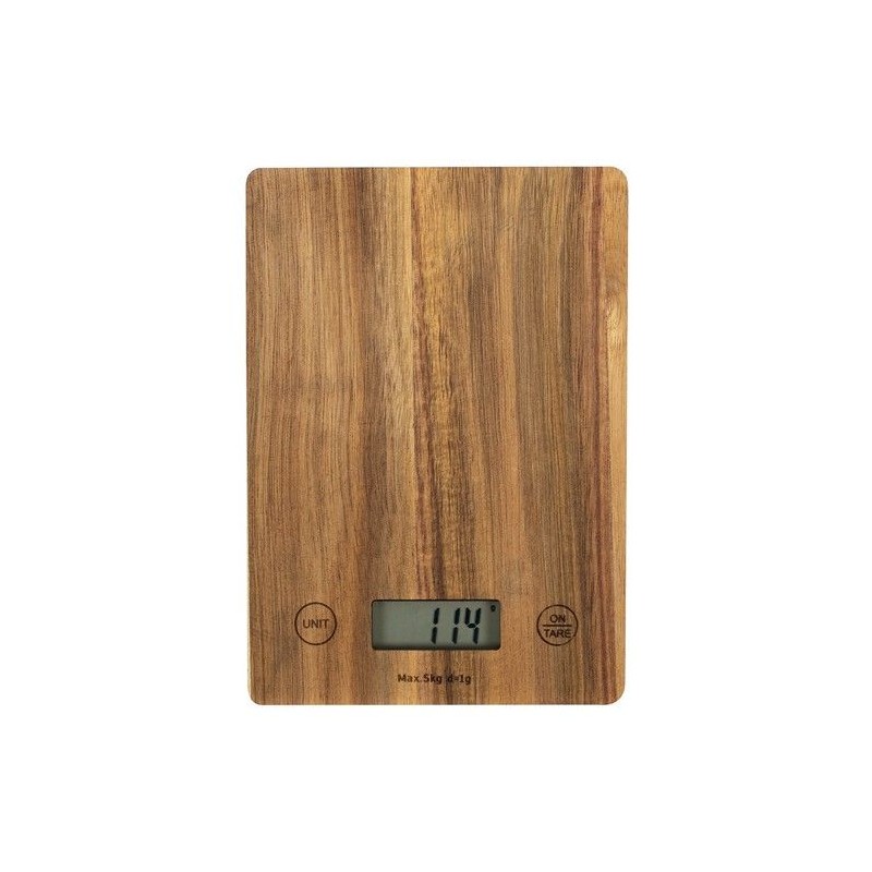 Balance de cuisine électronique - LIVOO - DOM492 - Plateau acacia - M Balance de cuisine électronique - LIVOO - DOM492 - Plateau acacia - M